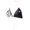G-III 4Her By Carl Banks Women's Black/White Georgia Bulldogs Play Action Bikini Top