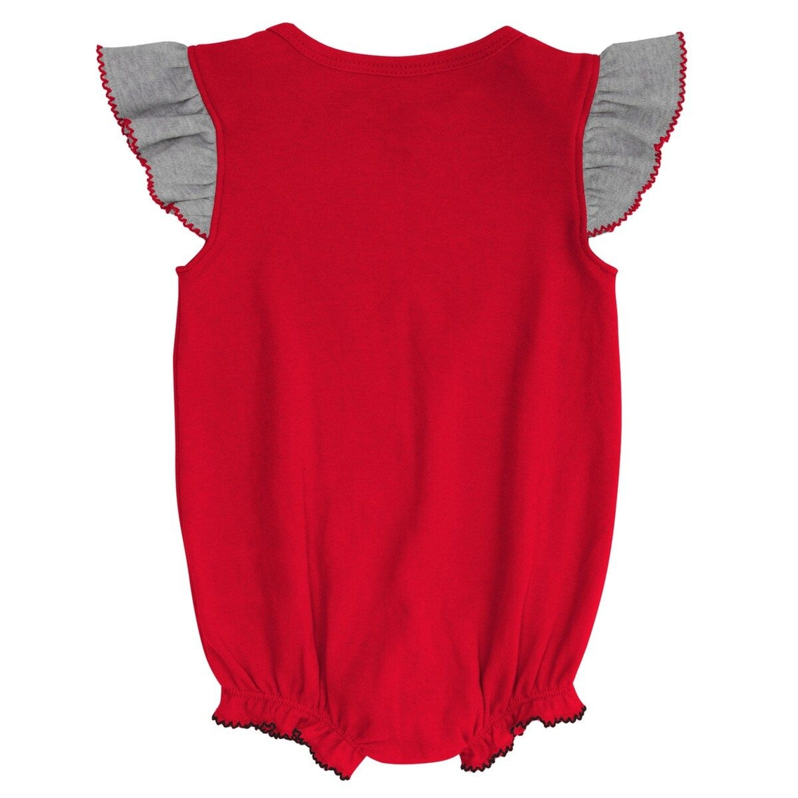 Outerstuff Girls Newborn & Infant Red/Heather Gray Georgia Bulldogs All The Love Bodysuit Bib & Booties Set 4 Outerstuff Girls Newborn & Infant Red/Heather Gray Georgia Bulldogs All The Love Bodysuit Bib & Booties Set - Image 4