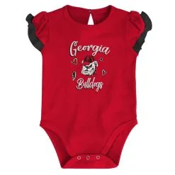 Outerstuff Girls Newborn & Infant Red/Black Georgia Bulldogs Too Much Love Two-Piece Bodysuit Set -Arizona State Sun Devils Shop DSCO1161586980 2910 ALT3