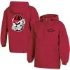 Champion Women's Red Georgia Bulldogs Packable Half-Zip Light Rain Jacket