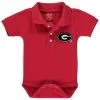 Little King Infant Red Georgia Bulldogs Polo Bodysuit