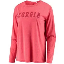 Pressbox Women's Red Georgia Bulldogs Tonal Block Vintage Wash Long Sleeve T-Shirt 6 Pressbox Women's Red Georgia Bulldogs Tonal Block Vintage Wash Long Sleeve T-Shirt -Arizona State Sun Devils Shop DSCO1161591423 2910 ALT2