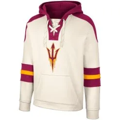Colosseum Men's Cream Arizona State Sun Devils Lace-Up 4.0 Vintage Pullover Hoodie 6 Colosseum Men's Cream Arizona State Sun Devils Lace-Up 4.0 Vintage Pullover Hoodie -Arizona State Sun Devils Shop DSCO1161592302 6662 ALT2