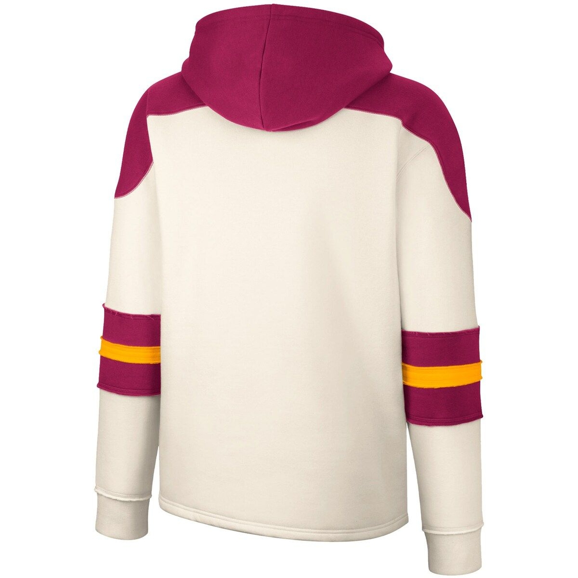 Colosseum Men's Cream Arizona State Sun Devils Lace-Up 4.0 Vintage Pullover Hoodie 4 Colosseum Men's Cream Arizona State Sun Devils Lace-Up 4.0 Vintage Pullover Hoodie - Image 4