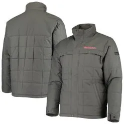 Columbia Men's Charcoal Georgia Bulldogs Ridgestone Full-Zip Jacket