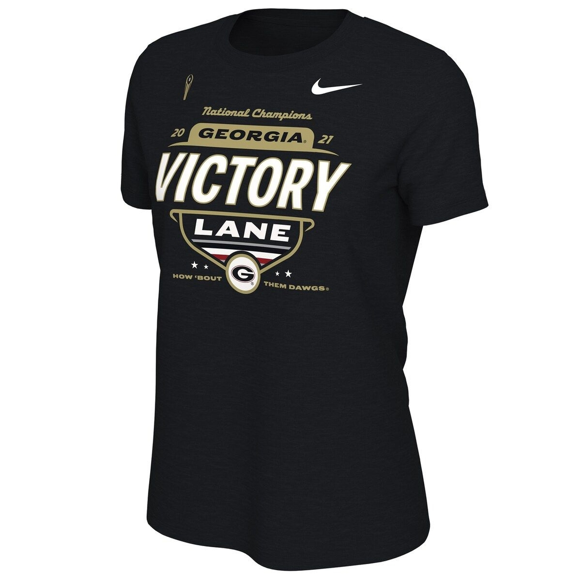 Nike Women's Black Georgia Bulldogs College Football Playoff 2021 National S Locker Room Victory Lane T-Shirt 3 Nike Women's Black Georgia Bulldogs College Football Playoff 2021 National S Locker Room Victory Lane T-Shirt - Image 3