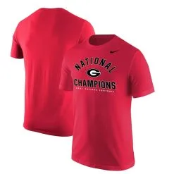 Nike Men's Red Georgia Bulldogs College Football Playoff 2021 National S Arch T-Shirt