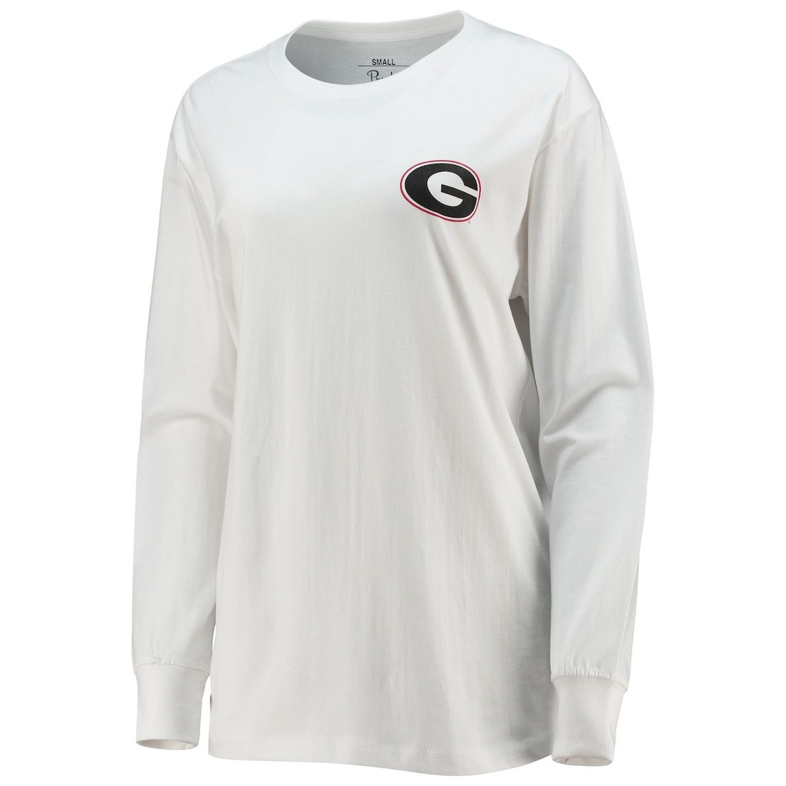 Pressbox Women's White Georgia Bulldogs Traditions Pennant Long Sleeve T-Shirt 3 Pressbox Women's White Georgia Bulldogs Traditions Pennant Long Sleeve T-Shirt - Image 3