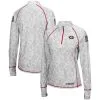 Colosseum Women's White Georgia Bulldogs OHT Military Appreciation Officer Arctic Camo 1/4-Zip Jacket