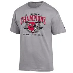 Champion Men's Gray Georgia Bulldogs College Football Playoff 2021 National S Helmet Wreath T-Shirt 6 Champion Men's Gray Georgia Bulldogs College Football Playoff 2021 National S Helmet Wreath T-Shirt -Arizona State Sun Devils Shop DSCO1161603724 1927 ALT2