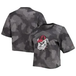 Columbia Women's Gray/Black Georgia Bulldogs Park Camo Boxy T-Shirt