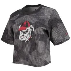 Columbia Women's Gray/Black Georgia Bulldogs Park Camo Boxy T-Shirt -Arizona State Sun Devils Shop DSCO1161607152 CKZW ALT2
