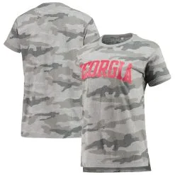 Pressbox Women's Camo Georgia Bulldogs T-Shirt