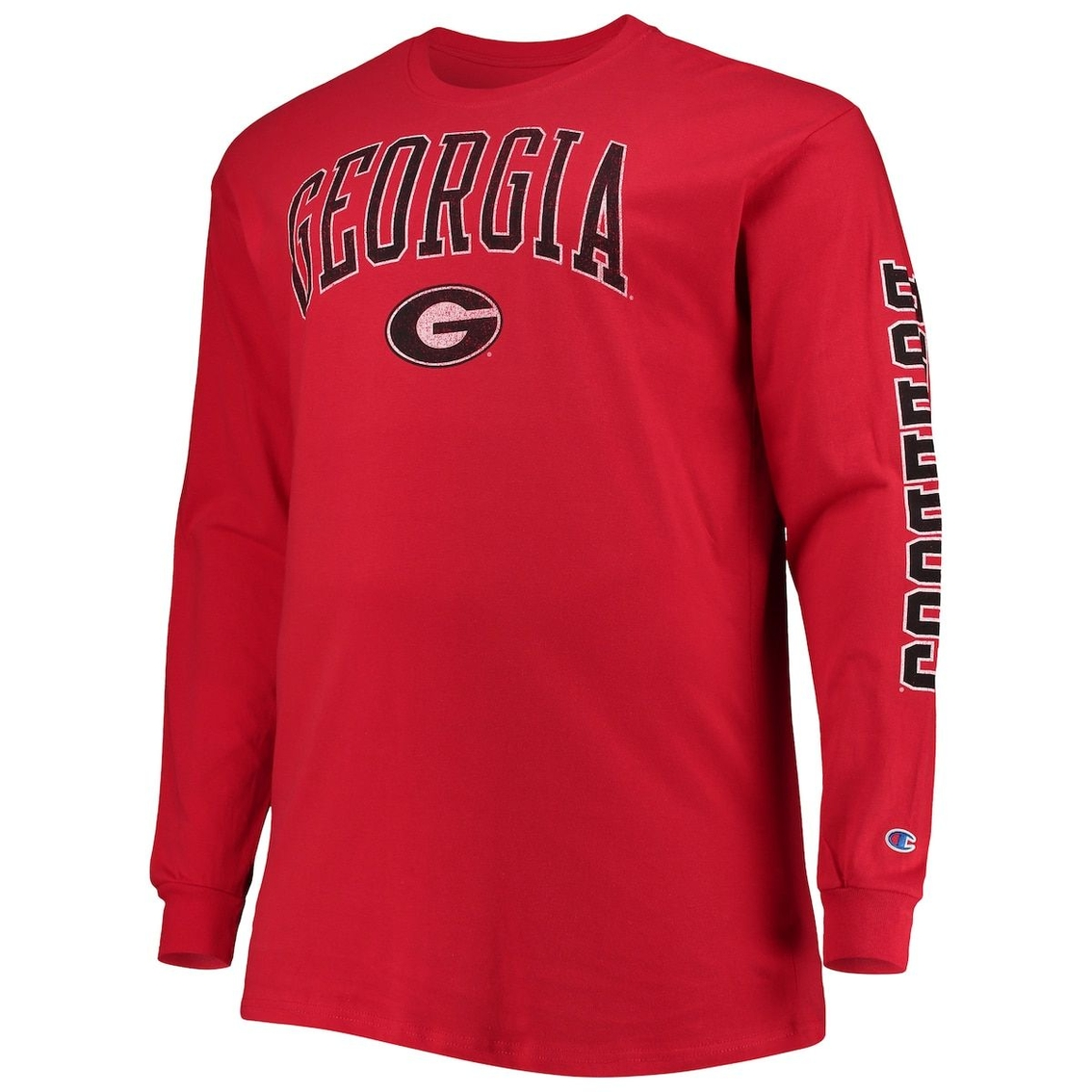 Champion Men's Red Georgia Bulldogs Big & Tall 2-Hit Long Sleeve T-Shirt 3 Champion Men's Red Georgia Bulldogs Big & Tall 2-Hit Long Sleeve T-Shirt - Image 3