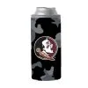 Logo Brands Florida State Seminoles 12oz. Black Camo Slim Can Cooler