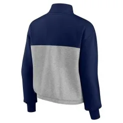 Fanatics Branded Women's Navy/Heathered Gray Cal Bears Sideline To Sideline Colorblock Quarter-Zip Jacket -Arizona State Sun Devils Shop DSCO1161617350 1320 ALT3
