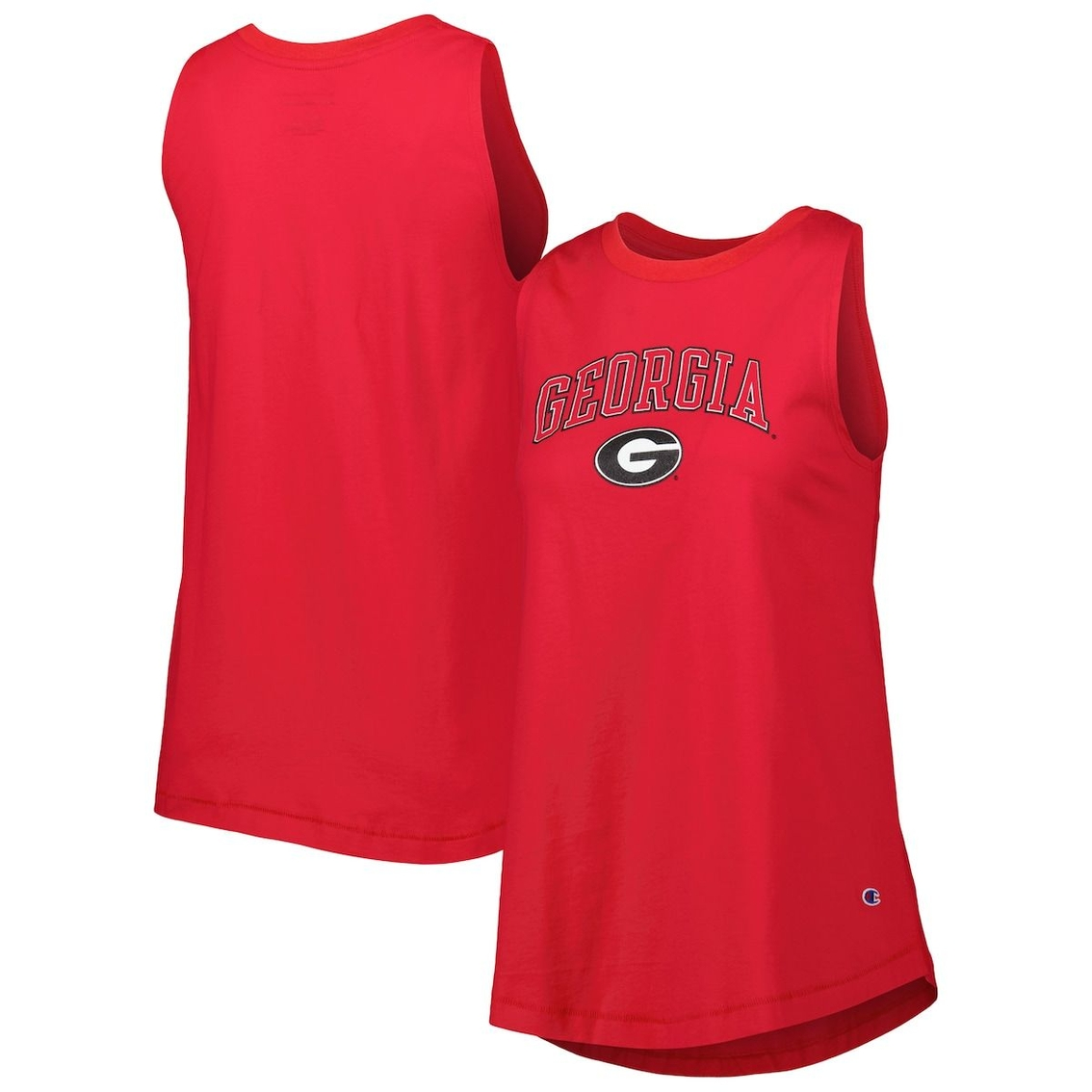 Champion Women's Red Georgia Bulldogs Arch Logo Tank Top 2 Champion Women's Red Georgia Bulldogs Arch Logo Tank Top - Image 2