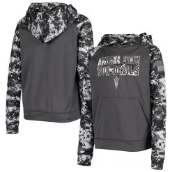 Colosseum Youth Charcoal Arizona State Sun Devils OHT Military Appreciation Digital Camo Raglan Pullover Hoodie