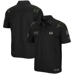 Colosseum Men's Black Georgia Bulldogs OHT Military Appreciation Sierra Team Polo