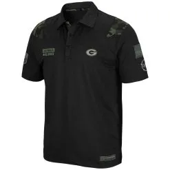 Colosseum Men's Black Georgia Bulldogs OHT Military Appreciation Sierra Team Polo -Arizona State Sun Devils Shop DSCO1161631288 1007 ALT2