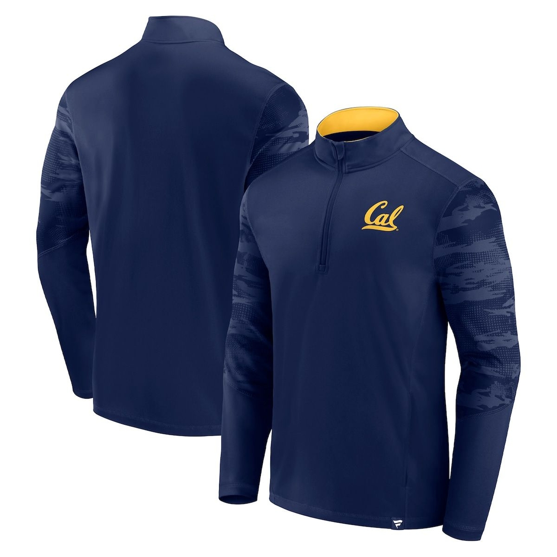 Fanatics Branded Men's Navy Cal Bears Ringer Quarter-Zip Top 1 Fanatics Branded Men's Navy Cal Bears Ringer Quarter-Zip Top