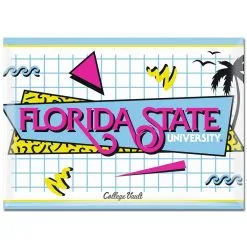 WinCraft Florida State Seminoles Beach Club 2.5'' X 3.5'' Shapes Metal Fridge Magnet