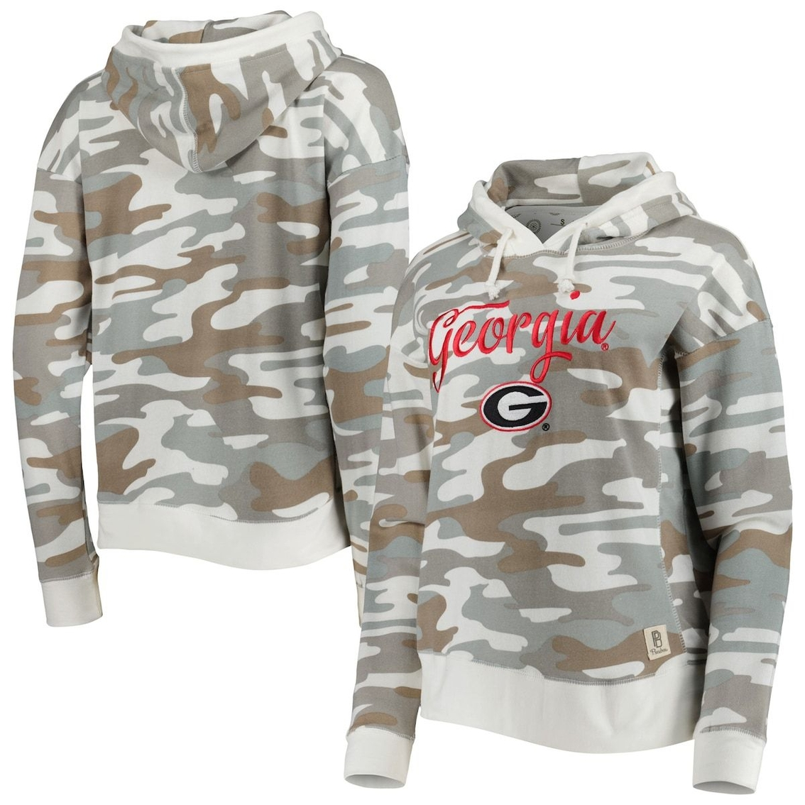 Pressbox Women's Camo Georgia Bulldogs San Pablo Pullover Hoodie 1 Pressbox Women's Camo Georgia Bulldogs San Pablo Pullover Hoodie