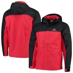 Columbia Men's Black/Red Georgia Bulldogs Glennaker Storm Full-Zip Jacket