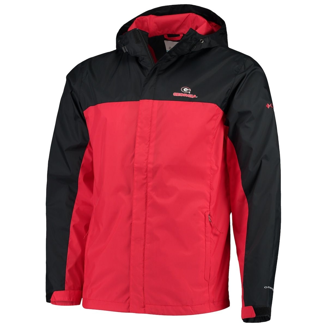 Columbia Men's Black/Red Georgia Bulldogs Glennaker Storm Full-Zip Jacket 3 Columbia Men's Black/Red Georgia Bulldogs Glennaker Storm Full-Zip Jacket - Image 3