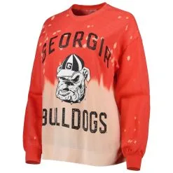 Gameday Couture Women's Red Georgia Bulldogs Twice As Nice Faded Dip-Dye Pullover Sweatshirt -Arizona State Sun Devils Shop DSCO1161638312 2910 ALT2