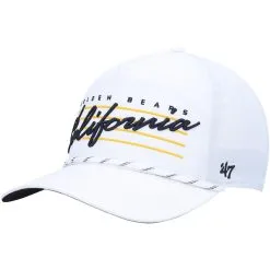 '47 Men's White Cal Bears Downburst Hitch Trucker Snapback Hat