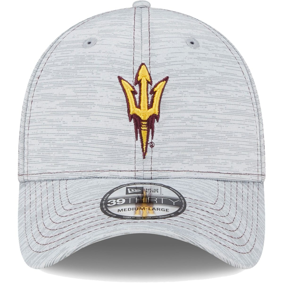 New Era Men's Gray Arizona State Sun Devils Speed 39THIRTY Flex Hat 3 New Era Men's Gray Arizona State Sun Devils Speed 39THIRTY Flex Hat - Image 3