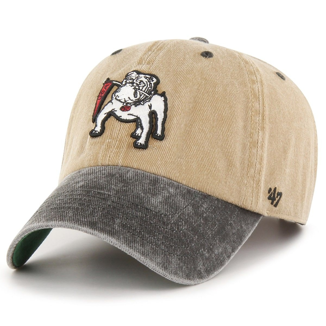 '47 Men's Khaki Georgia Bulldogs Vintage Eldin Clean Up Adjustable Hat 3 '47 Men's Khaki Georgia Bulldogs Vintage Eldin Clean Up Adjustable Hat - Image 3