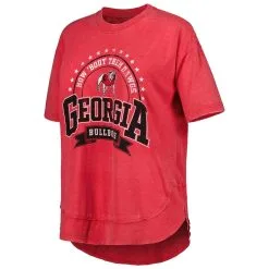 Pressbox Women's Heather Red Georgia Bulldogs Vintage Wash Poncho Captain T-Shirt -Arizona State Sun Devils Shop DSCO1162025560 2910 ALT2